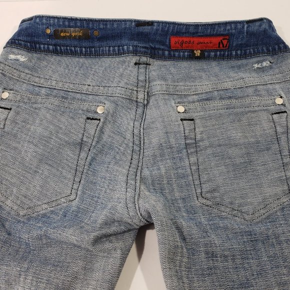 Vigoss New York Boot Cut Jeans with Medium Wash and 5 Pocket Design  Sz 5/6 (28) - Picture 6 of 12